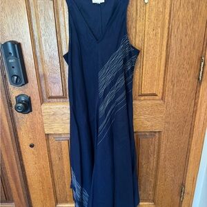 Eileen Fisher Navy Blue Sleeveless Tank Dress